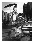 FayViosca_201_restored -- Mardi Gras Clowns L-R: Joseph Rene Martin, Alice Baudean Viosca, Fay Viosca Martin