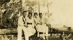 fay_viosca_pics_035 -- L-R: Claus Sadlier, Angela Viosca, Unknown Friend, Harry Viosca. Perhaps taken in Mandeville.