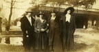 fay_viosca_pics_052 -- New Orleans City Park. L-R: Unknown, Alice Baudean, Mildred Sintes, Unknown.