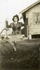 fay_viosca_pics_109 -- Fay Viosca in Helm's yard. Developed March 6 1940.