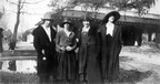 fay_viosca_pics_052 -- New Orleans City Park. L-R: Unknown, Alice Baudean, Mildred Sintes, Unknown.