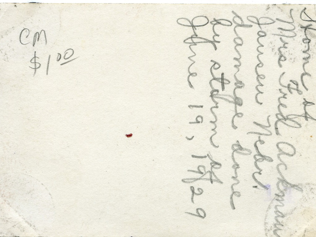 Kasparek Lot 5 1920s 008b (2128 visits) Home of Mrs Fred Ackman
Jansen Nebr.
damage done
by storm of
June 19, 1929
Note that there is a... Kasparek Lot 5 1920s 008b
