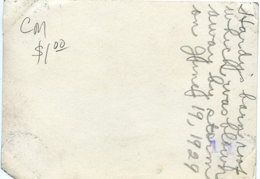 Kasparek Lot 5 1920s 009b (1400 visits) Hardy's barn roof
which was blown
away by storm
on June 19, 1929 Kasparek Lot 5 1920s 009b
