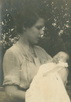VicVioscaAlbum_021 -- Louise Fernandez Viosca and son Victor Willard Viosca Jr.On back: Taken Christening day.