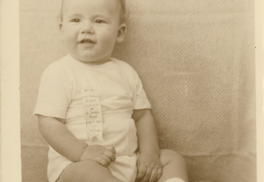 VicVioscaAlbum_052 (1538 visits) Victor Willard Viosca Jr.
Front text: First Annual BABY Contest OF St. Joseph Parish June 2 1940 -- ... VicVioscaAlbum_052
