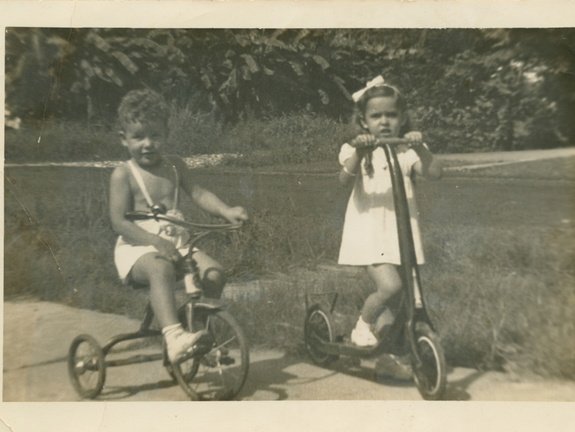VicVioscaAlbum_072 (1771 visits) Victor Willard Viosca Jr. and Juanita "Juan" Fernandez.
On back: 3 years - Vic. and Juan, Taken - Re... VicVioscaAlbum_072