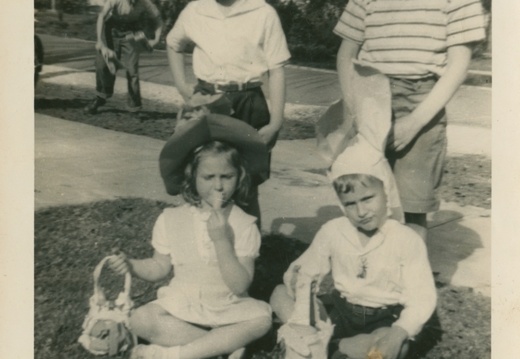 VicVioscaAlbum_081 (2286 visits) On back: Easter 1947
Daryl Bondreaux 7.5 yrs, Victor Willard Viosca Jr. (Vic) 7.5 yrs,
Denise Bondre... VicVioscaAlbum_081