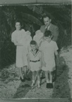 VicVioscaAlbum_089 -- From back: Sept 25 1946 Twins' Christening DayLouise Viosca holding Barbara L Viosca, Willard Viosca holding Drew Randall Viosca.Rene Charles Viosca born June 21 1942, Victor Willard Viosca Jr. born June 27, 1939