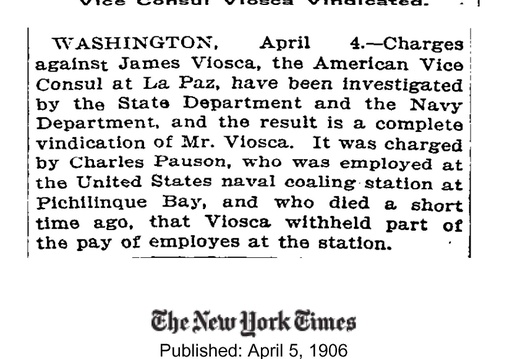 NYT 1906-04-05 VioscaVindicated 101772912