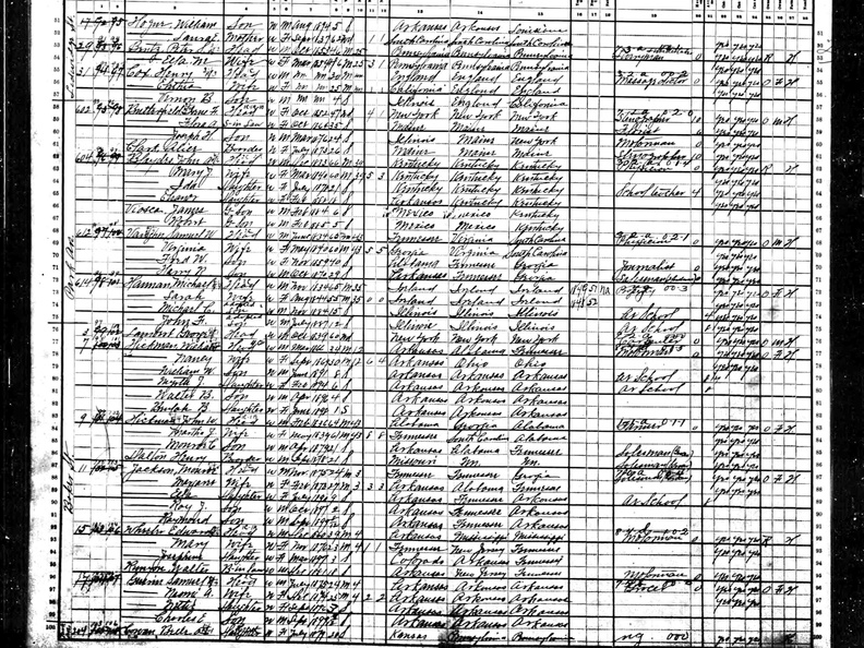 1900Census AR GC Viosca BlaydesJA (964 visits) 1900Census AR GC Viosca BlaydesJA