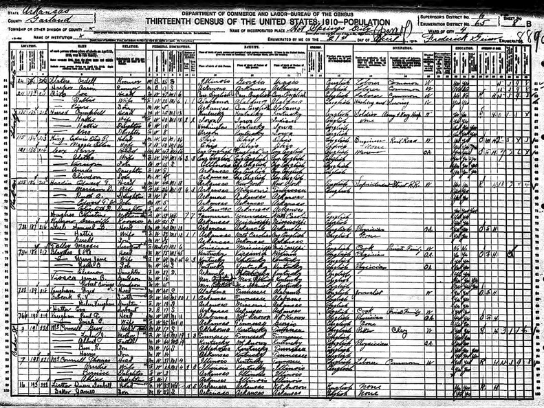 1910Census AR GC VioscaJamesB BlaydesJa (1015 visits) 1910Census AR GC VioscaJamesB BlaydesJa
