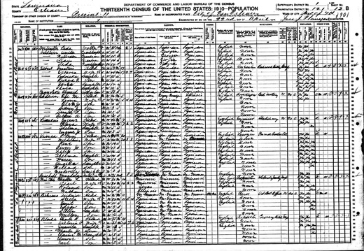 1910Census LA NO PPercyVioscaSr