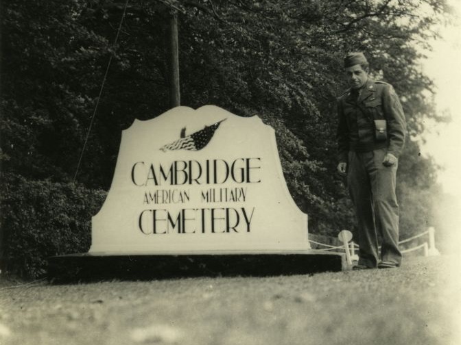 fay_viosca_pics_093 (1797 visits) Cambridge American Military Cemetery where Randall C Viosca was buried during WWII. Written on back:... fay_viosca_pics_093