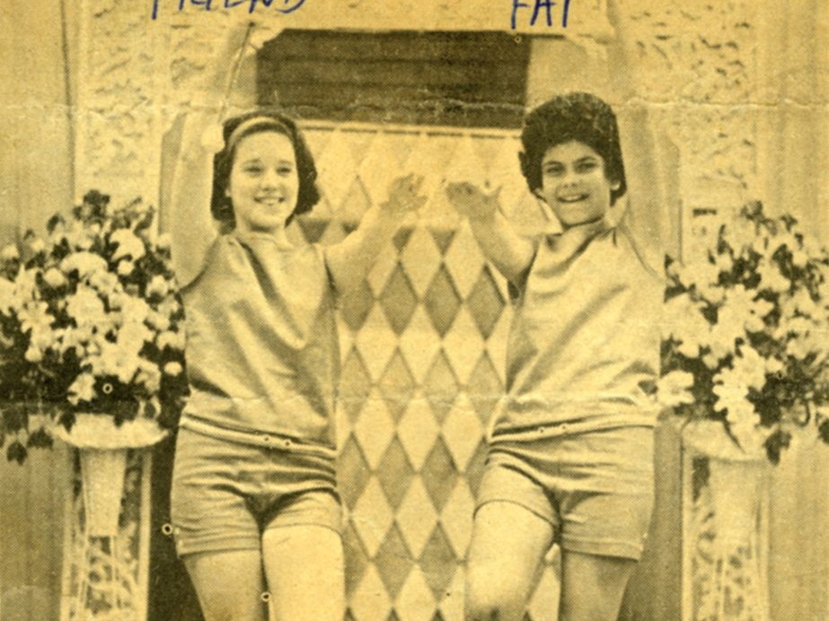 fay_viosca_pics_103 (1782 visits) L-R: Friend and Fay Viosca. Newspaper (Times Picayune?) clipping. fay_viosca_pics_103