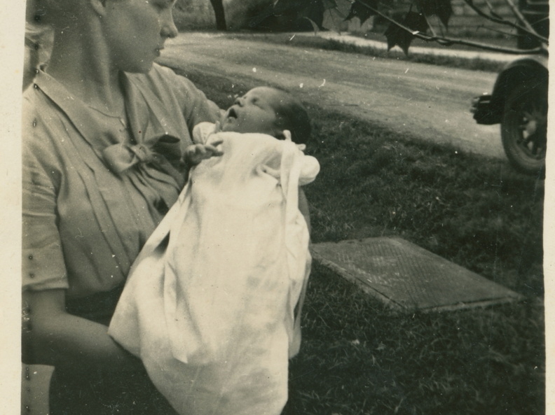 VicVioscaAlbum_022 (1885 visits) Louise Fernandez Viosca and son Victor Willard Viosca Jr. Probably taken Christening day. VicVioscaAlbum_022
