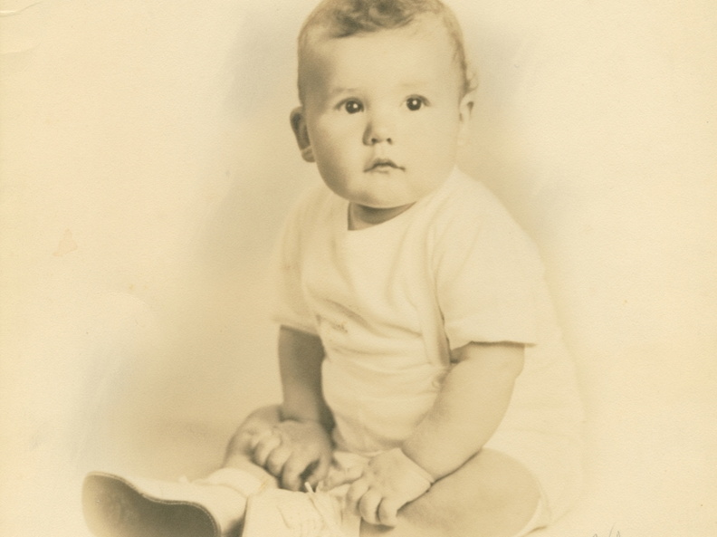VicVioscaAlbum_050 (1638 visits) On back: Victor Willard Viosca Jr. 9.5 months Taken 4-014-40 VicVioscaAlbum_050