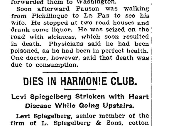 NYT 1906-04-03 VioscaJames FedAgtPoisned101772661 (839 visits) NYT 1906-04-03 VioscaJames FedAgtPoisned101772661