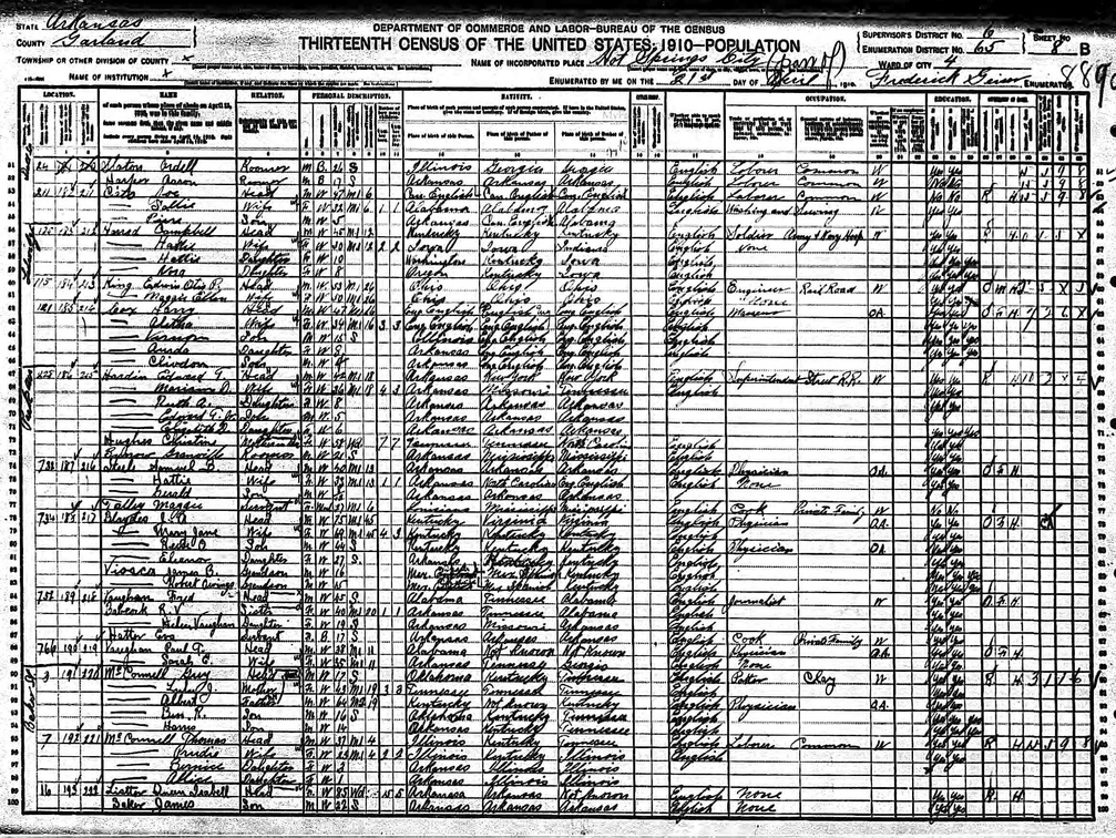 JamesBViosca1910CensusAR (942 visits) JamesBViosca1910CensusAR