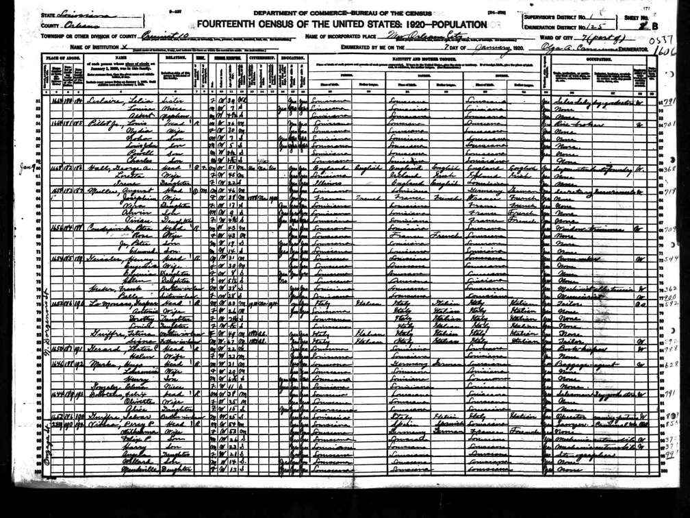 1920Census LA NO VioscaPercyPSr (968 visits) 1920Census LA NO VioscaPercyPSr
